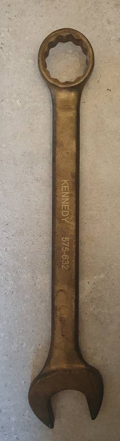 32mm non spark combi spanner. Kennedy 575-632