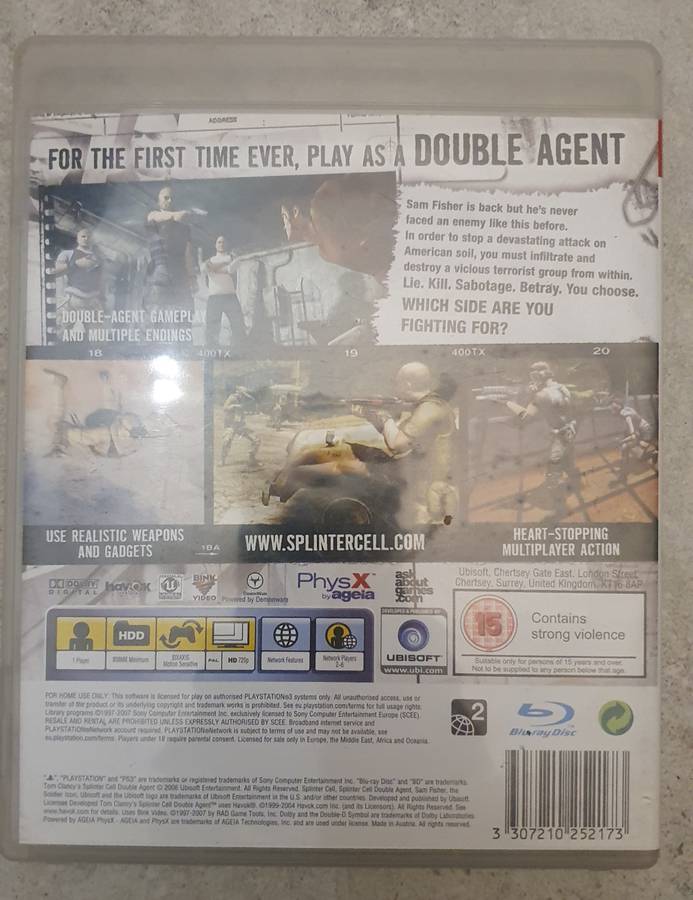 Tom Clancy's Splinter Cell Double Agent - PS3