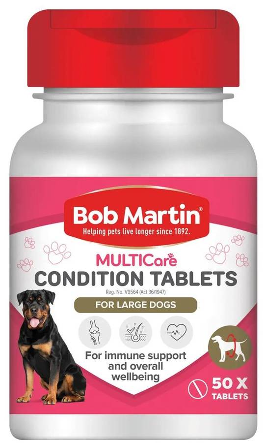 Bob Martin Multicare Large Condition Tablets for Dogs 50 Pack