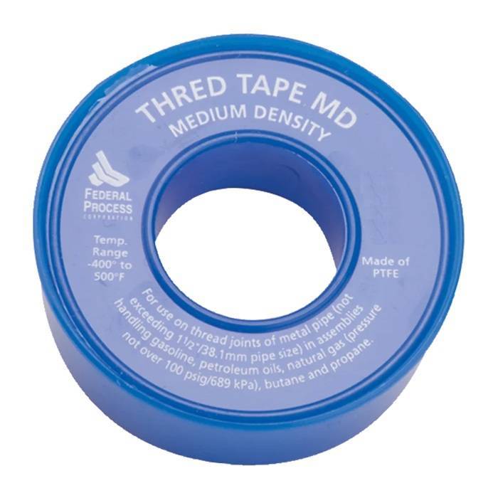 FEDERAL PROCESS TT61 Thread Tape MD 1/2" x 520" Pack of 10 Rolls