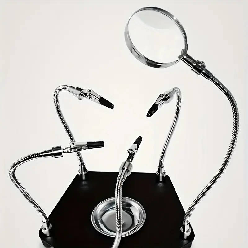 DIY Soldering Station with 5X Magnifying Glass