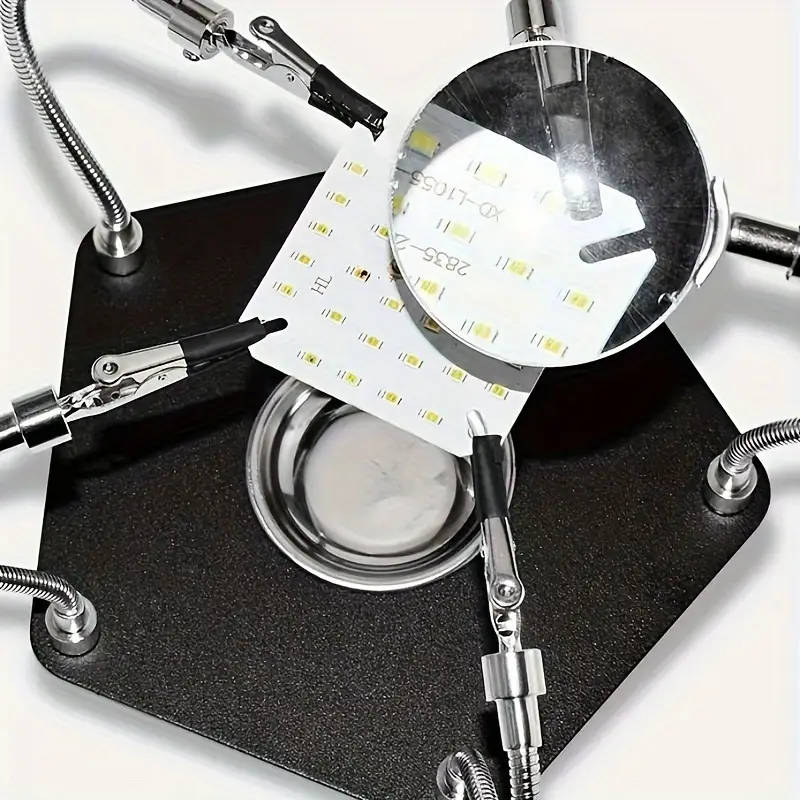 DIY Soldering Station with 5X Magnifying Glass