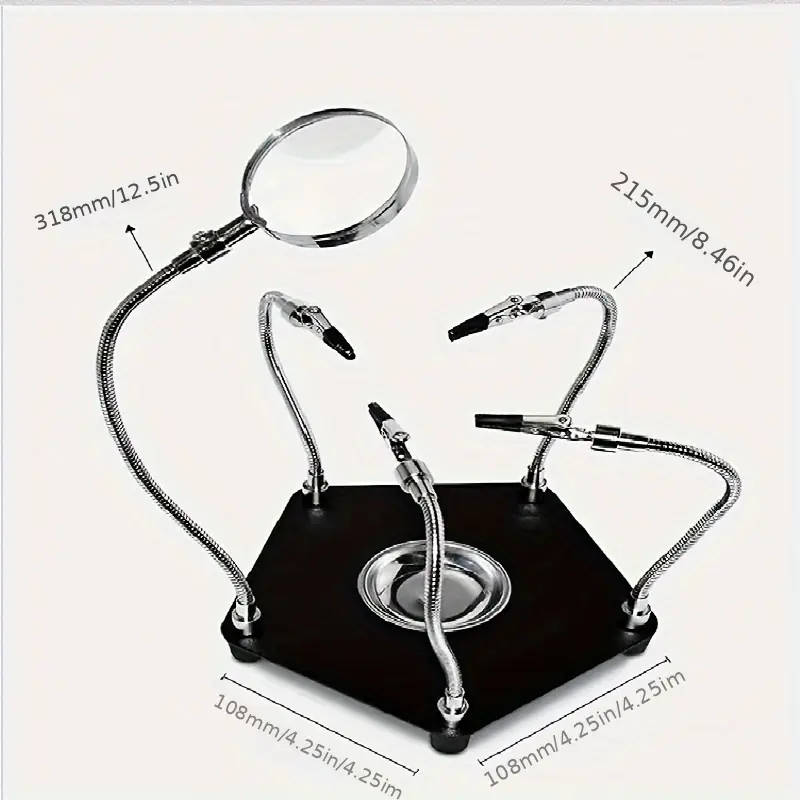 DIY Soldering Station with 5X Magnifying Glass