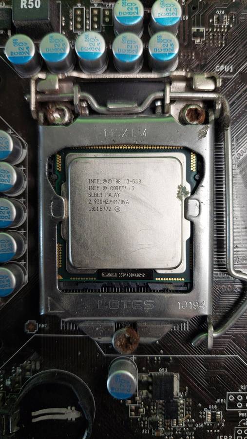 Intel Core i3-530 + MSI H55M-P31 Motherboard + Stock Heatsink Combo