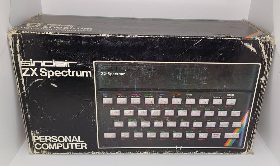 Vintage 1982 Sinclair ZX Spectrum personal computer