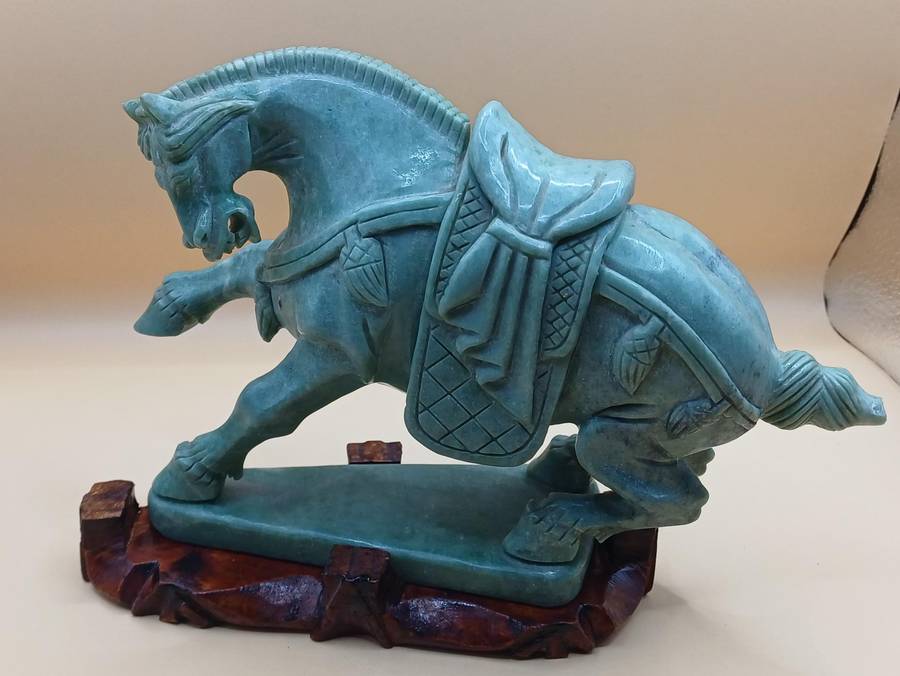Green Jade Horse sculpture