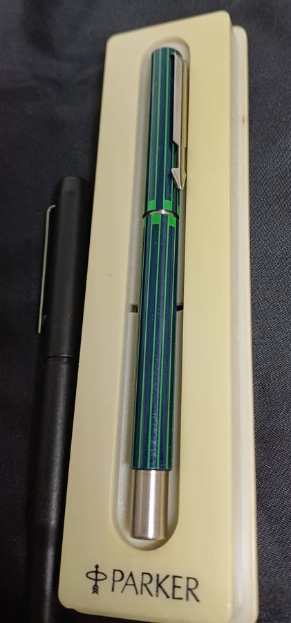 Esterbrook fountain pen and two Parker pens