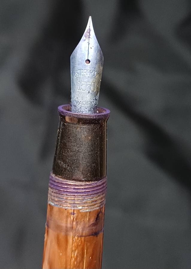 Esterbrook fountain pen and two Parker pens