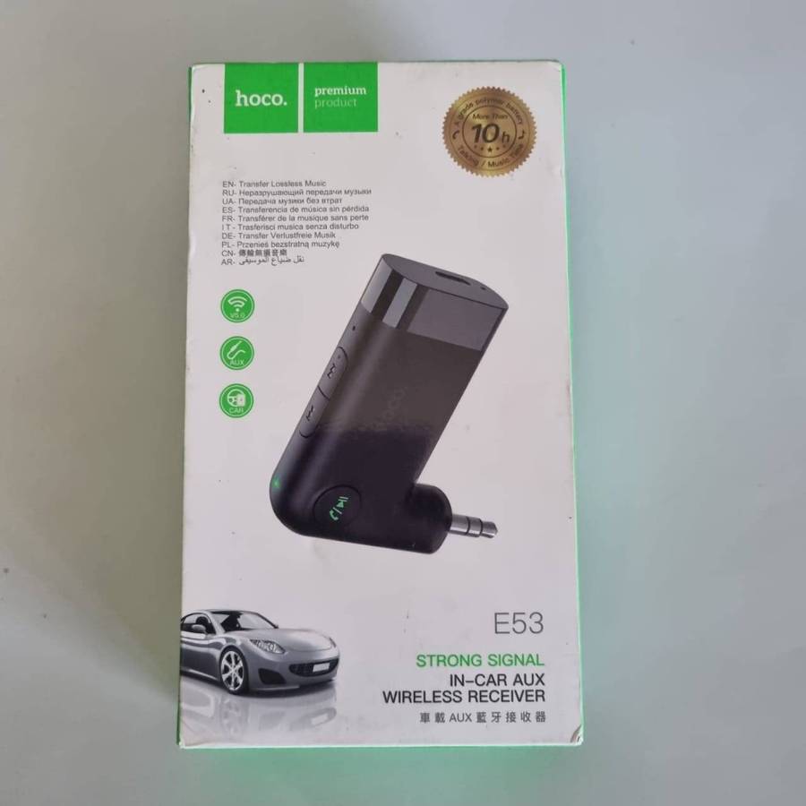 HOCO E53 In-Car AUX Wireless Reciever (Unboxed)