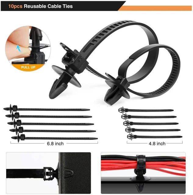 Car Clips Auto Fasteners Bumper Push Trim Clips Pin Rivet Kit Retainer Set