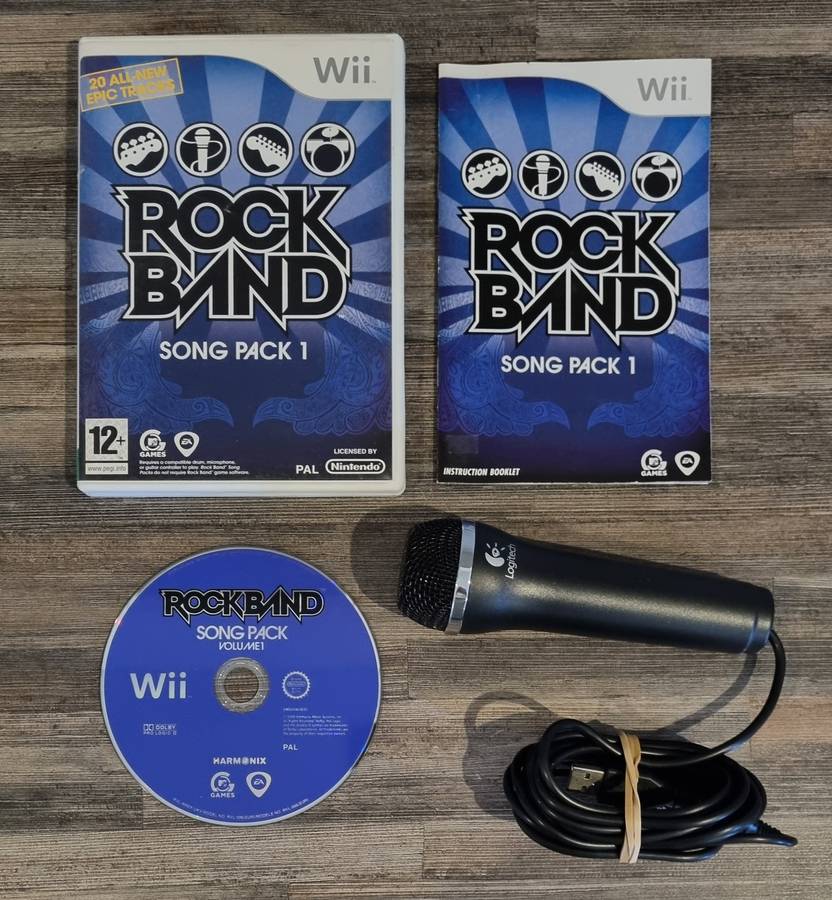 Rockband Vol 1 + Microphone Bundle for Nintendo Wii