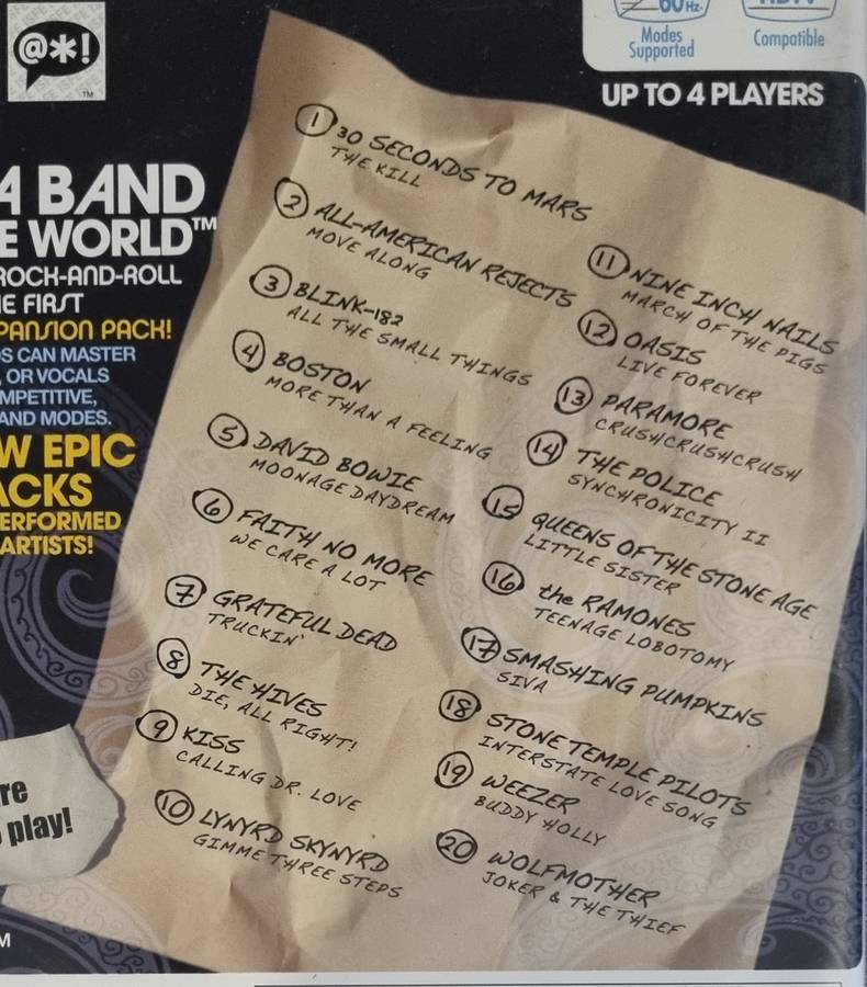 Rockband Vol 1 + Microphone Bundle for Nintendo Wii