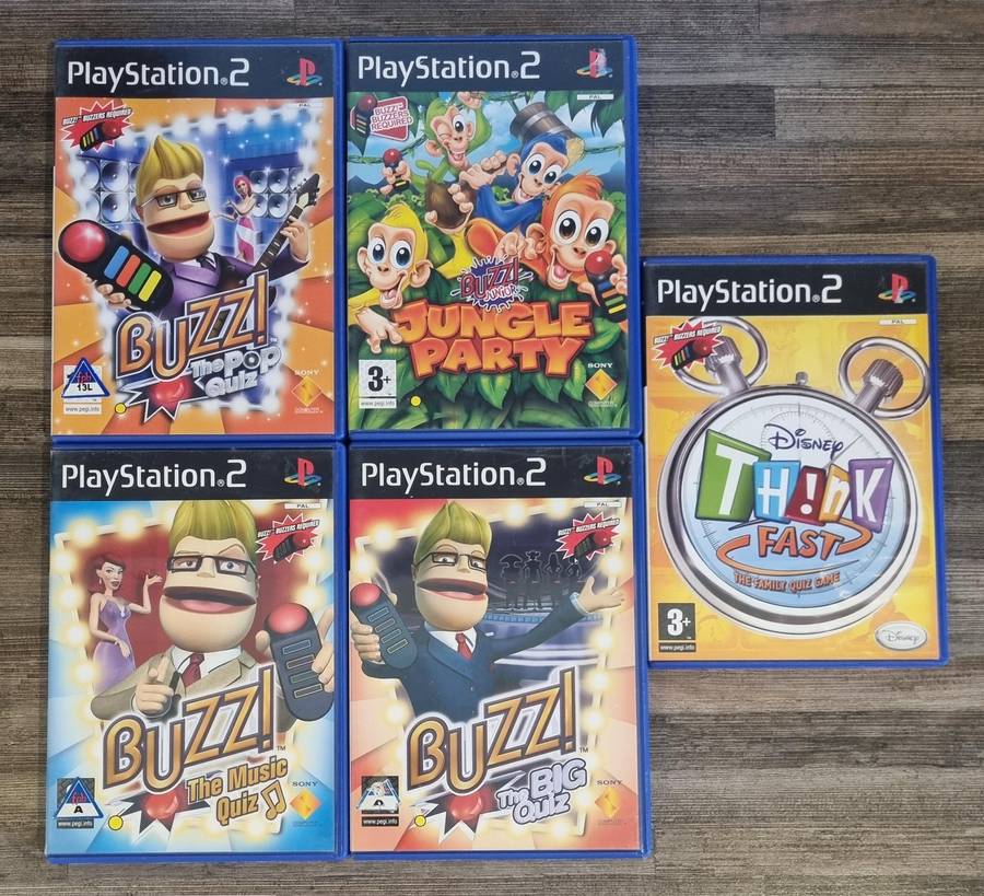 Buzz Games for PS2 - Scratched