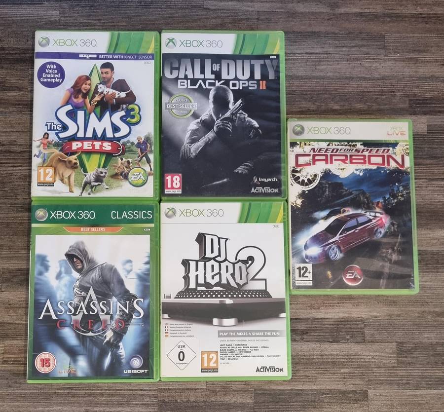 Xbox 360 Games - Scratched
