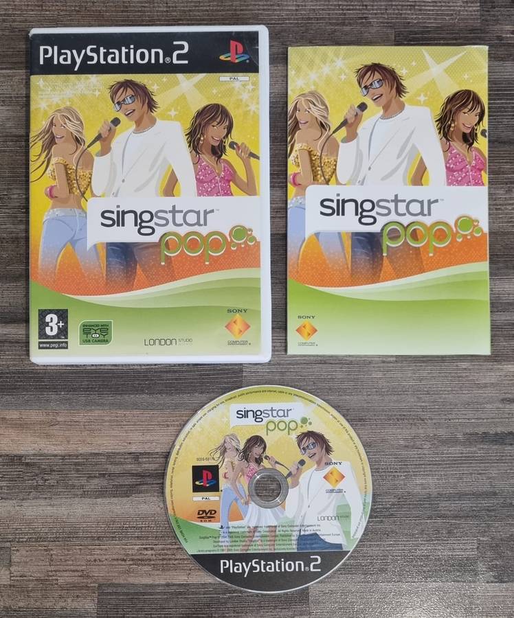 Singstar Pop for PS2 - Complete