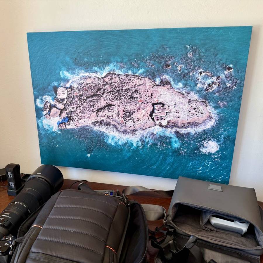 Large Canvas of Seal Island in Mossel Bay (84cm x 60cm) NEW