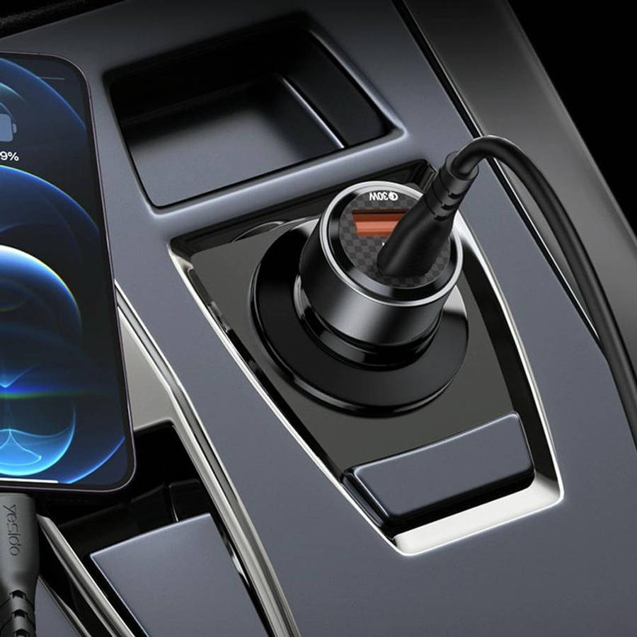 Yesido 60W Super Fast Car Charger and Type-C to Lightning Cable - Y54 *Unboxed Deal*