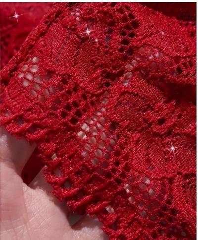 LADIES 2 PIECE LACE CAMI AND SHORTS WITH CROTCH OPENING SIZES SMALL, MEDIUM, XLARGE