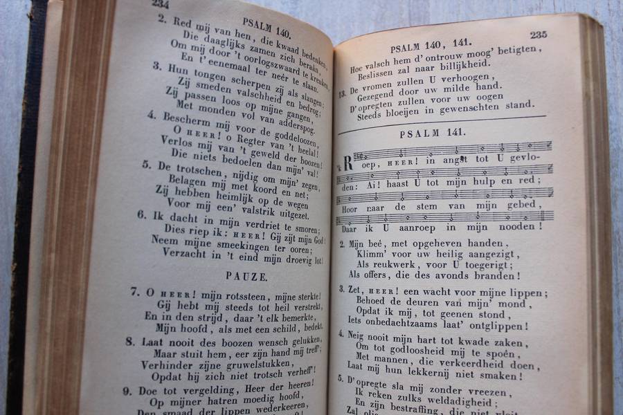 1884  Staten Generaal Boek van Psalmen nevens de Gezangen bij de Hervormde kerk van Nederland