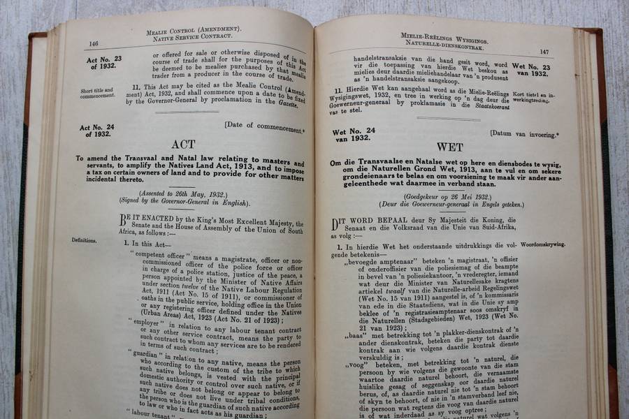1931-32 STATUTES OF THE UNION OF SOUTH AFRICA \ WETTE VAN DIE UNIE VAN SUID-AFRIKA