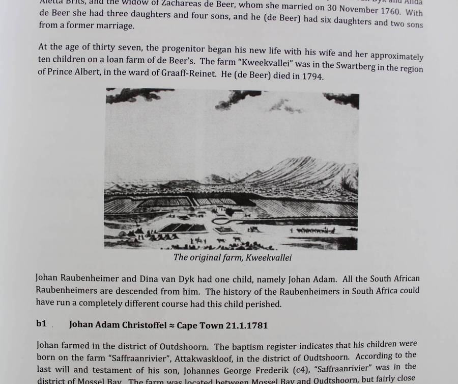 Familia Raubenheimer in RSA since 1769 edition 2