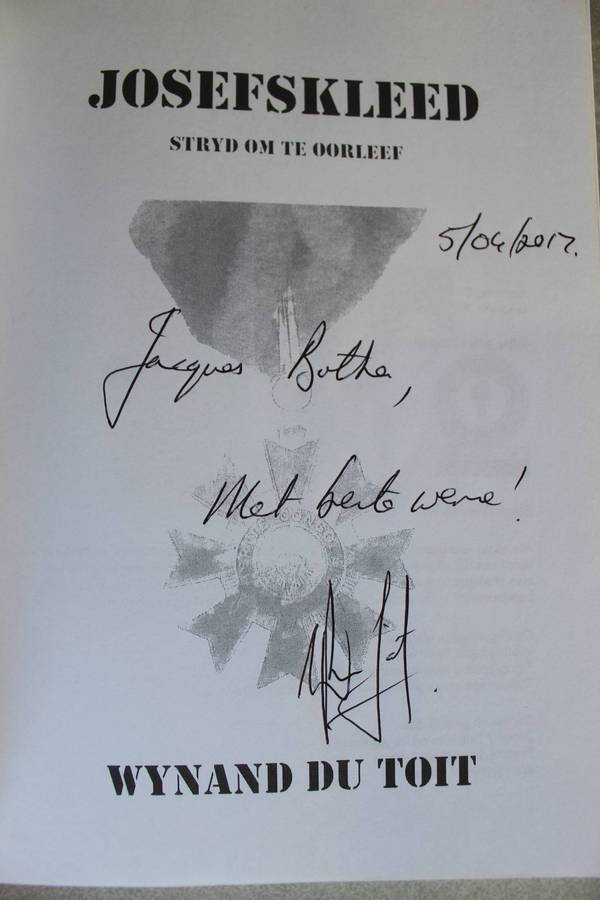 GETEKEN: Josefskleed,  stryd om te oorleef - Wynand du Toit