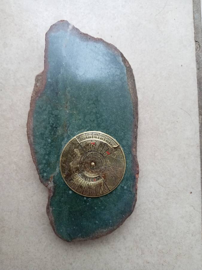 Perpetual Calendar on Granite.