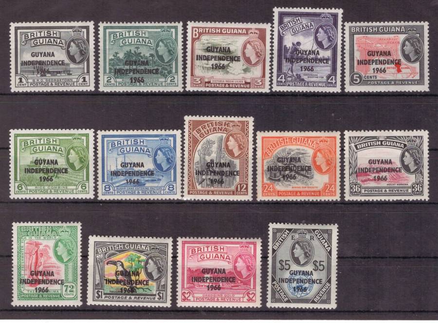Guyana, 1966, Opt T73, Selection of UMM, Est CV 45/R1080