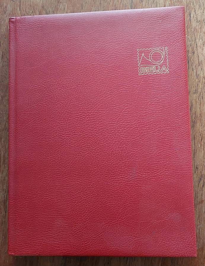 Stamp Album. Empty, 8 x d/sided black pages