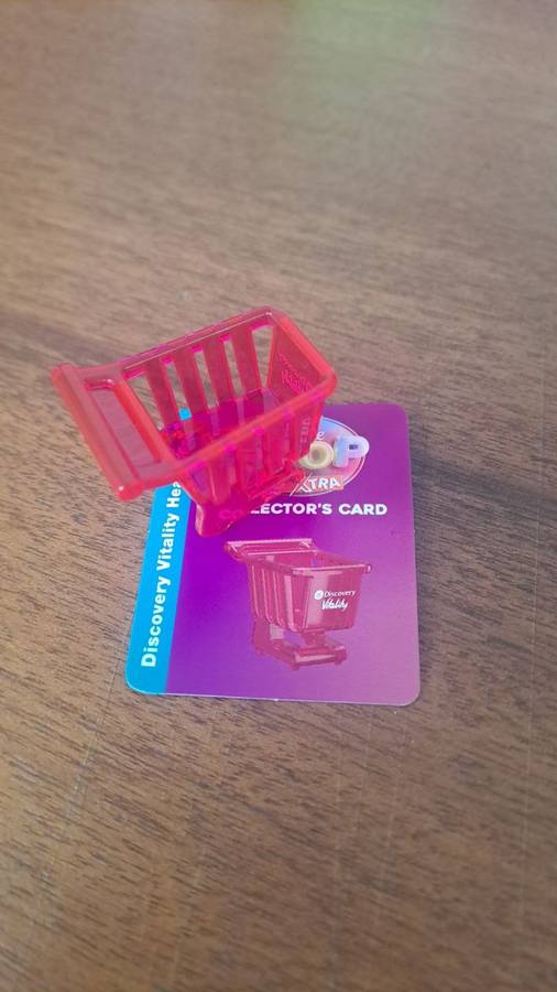 Checkers Mini Shop - Discovery Vitality Pink Trolley and Collectors Card