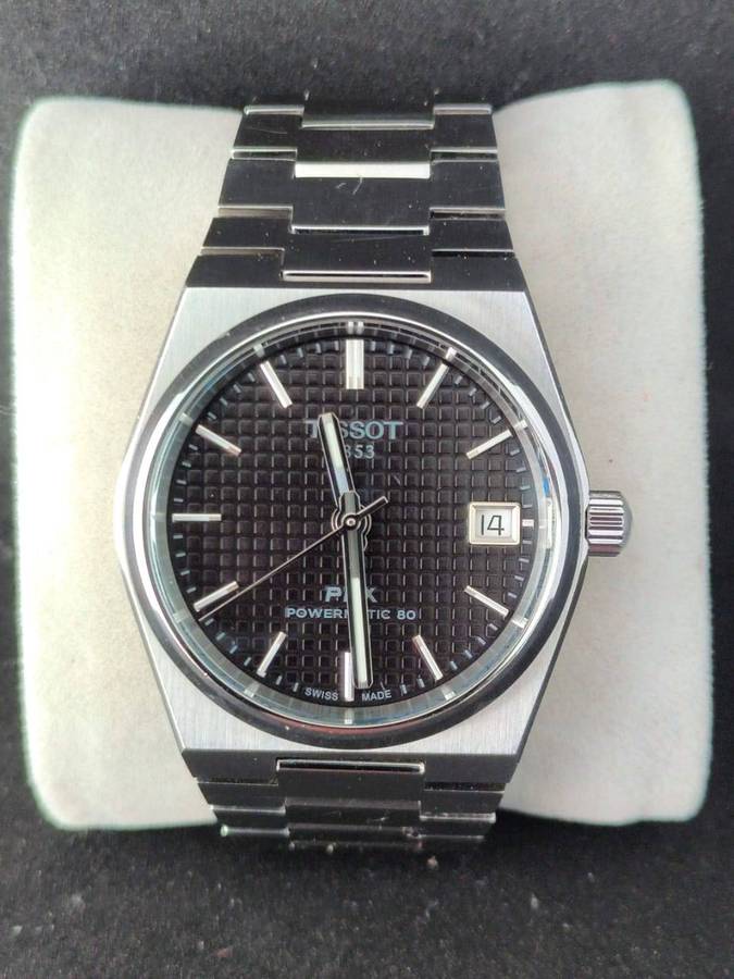 Tissot PRX Powermatic 80 35mm black dial.