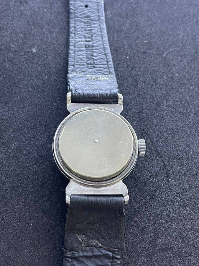 Rare 1930s Movado with solid Rose gold bezel.