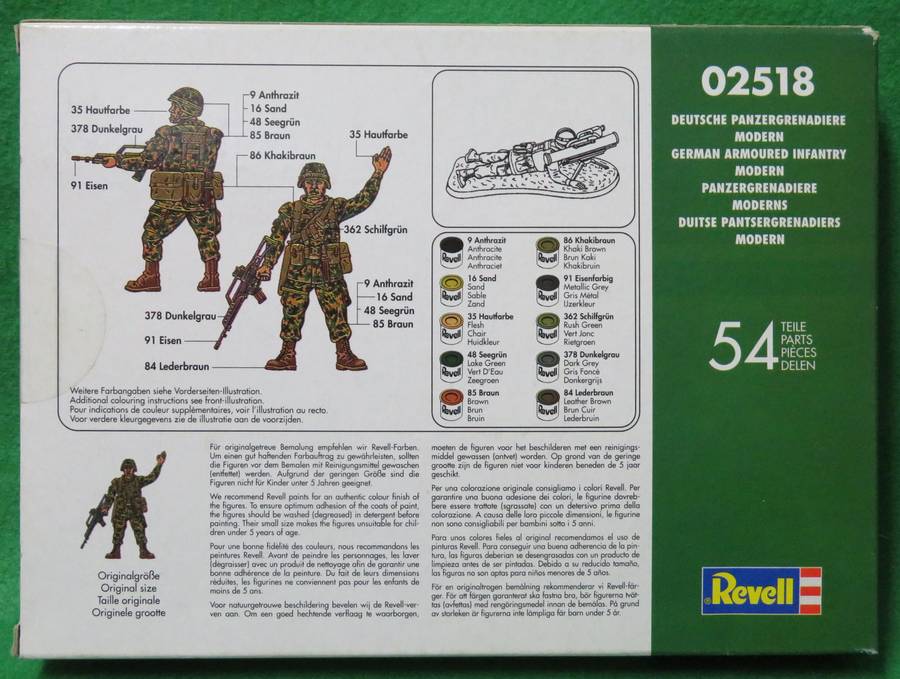 **Revell**Model kit**German Armoured Infantry (54 Parts)**Vintage**Scale 1/72**
