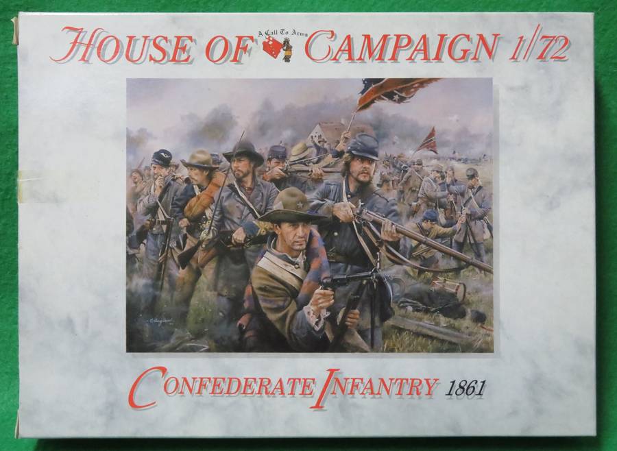 **A Call to Arms**Model kit**Confederate Infantry 1861 (32 Parts)**Vintage**Scale 1/72**