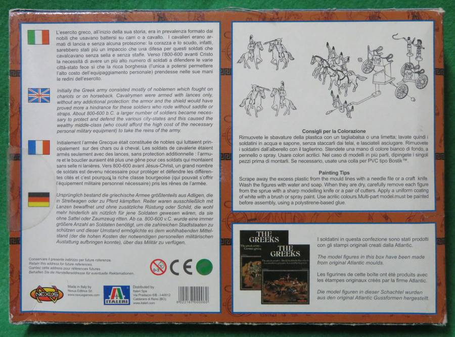 **Nexus**Model kit**Greek Cavalry (54 Parts)**Vintage**Scale 1/72**