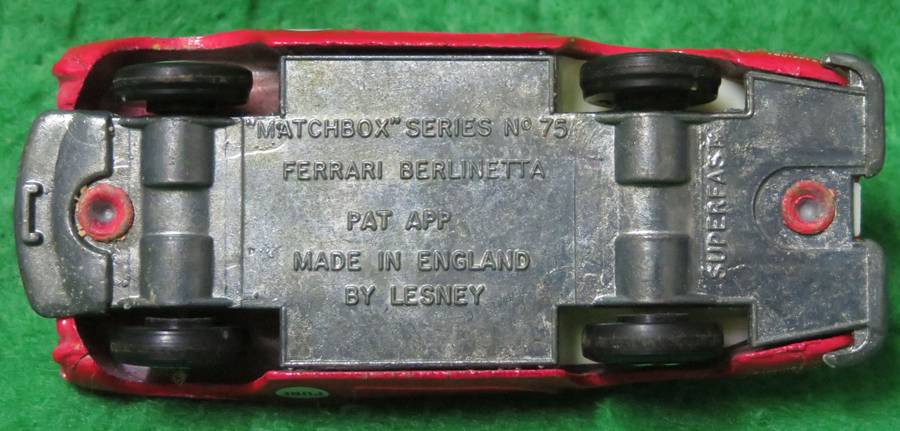 **Matchbox Lesney No.75**Ferrari Berlinetta**1970**Vintage**Near mint condition**