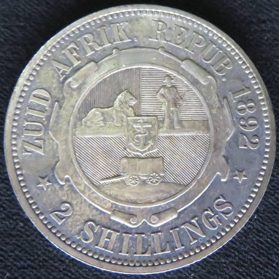 **Kruger Coin Set - 1892**With 3 x Double Shaft Coins**Beautiful set**Boxed**VHTF**No 3 Pence coin**