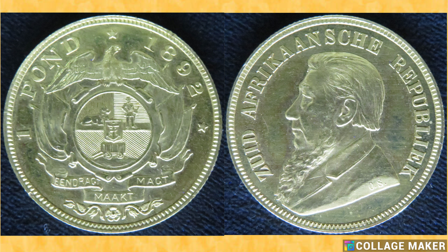 **Kruger Coin Set - 1892**With 3 x Double Shaft Coins**Beautiful set**Boxed**VHTF**No 3 Pence coin**