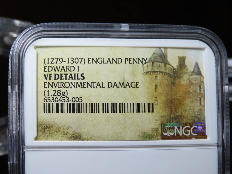 1279 - 1307 England, Edward I Silver Penny, NGC VF, hammered Coin
