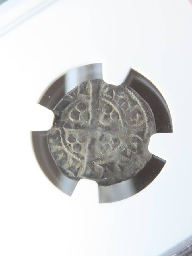 1279 - 1307 England, Edward I Silver Penny, NGC F, Canterbury hammered Coin