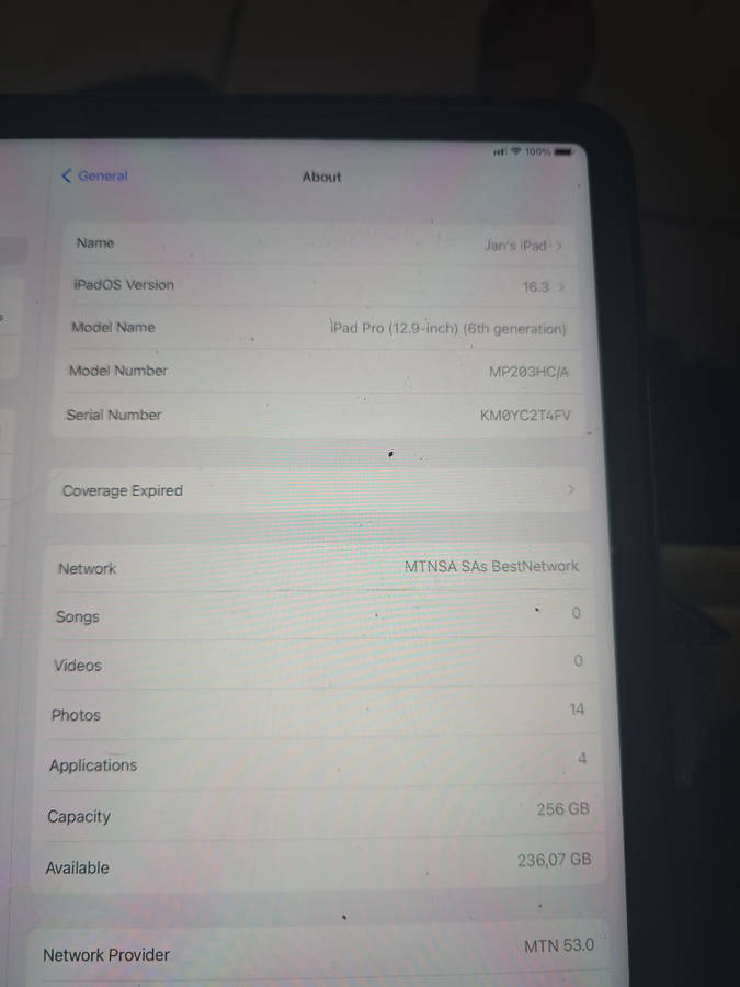 Ipad Pro 12.9 inch 6th Gen