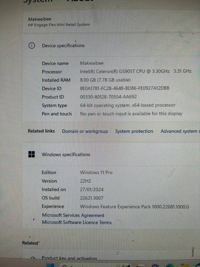 HP Engage Flex Mini PC