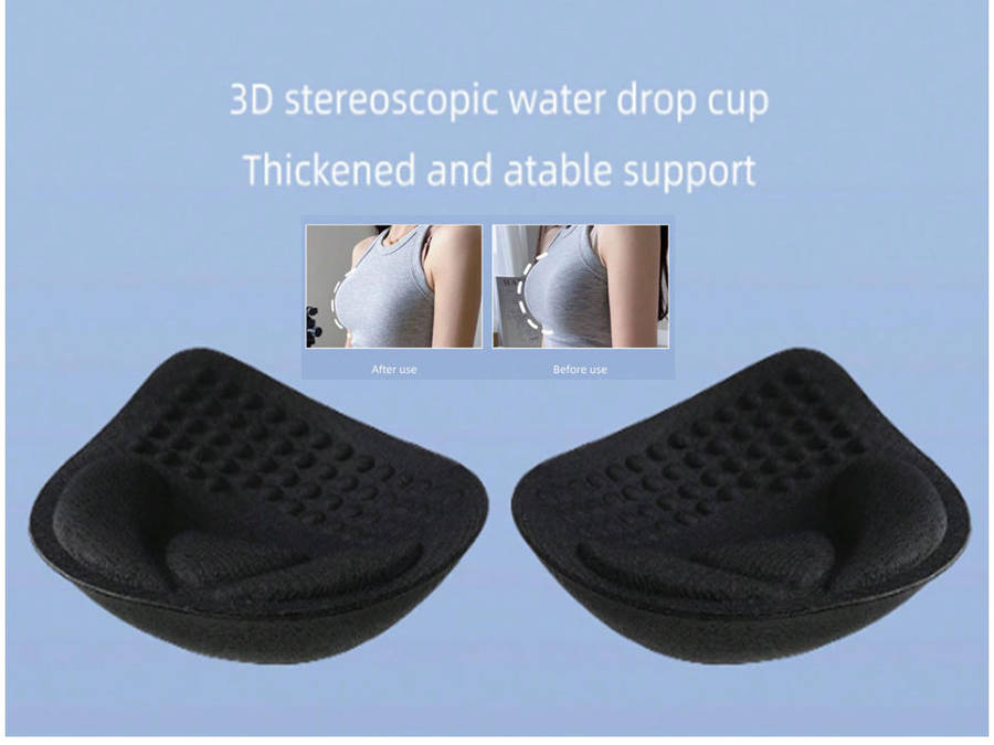 Push Up Breast Pads - Black