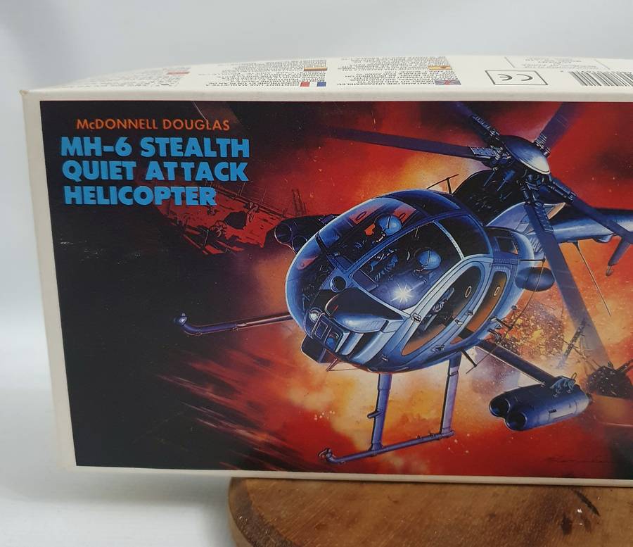 McDonnell Douglas MH-6 Stealth Quiet Attack Helicopter Academy Minicraft Model Kit 1:48th