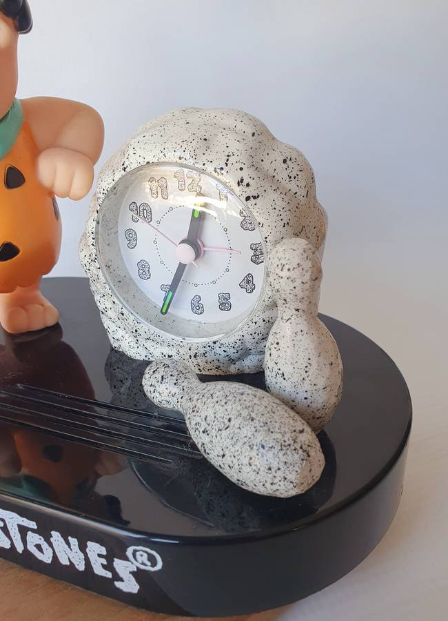 The Flintstones 1994 Plastic Alarm Clock ( Not Tested )