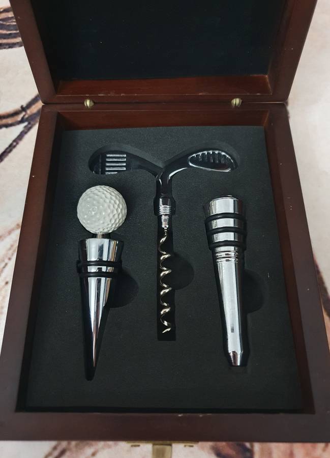 Social Committee 2005 Golf Styled Bottle Opener & Stoppers in Box