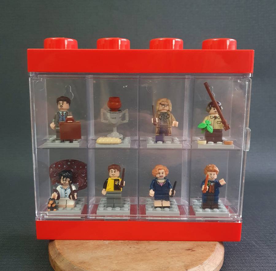 Harry Potter Lego Figurines in Lego Showcase
