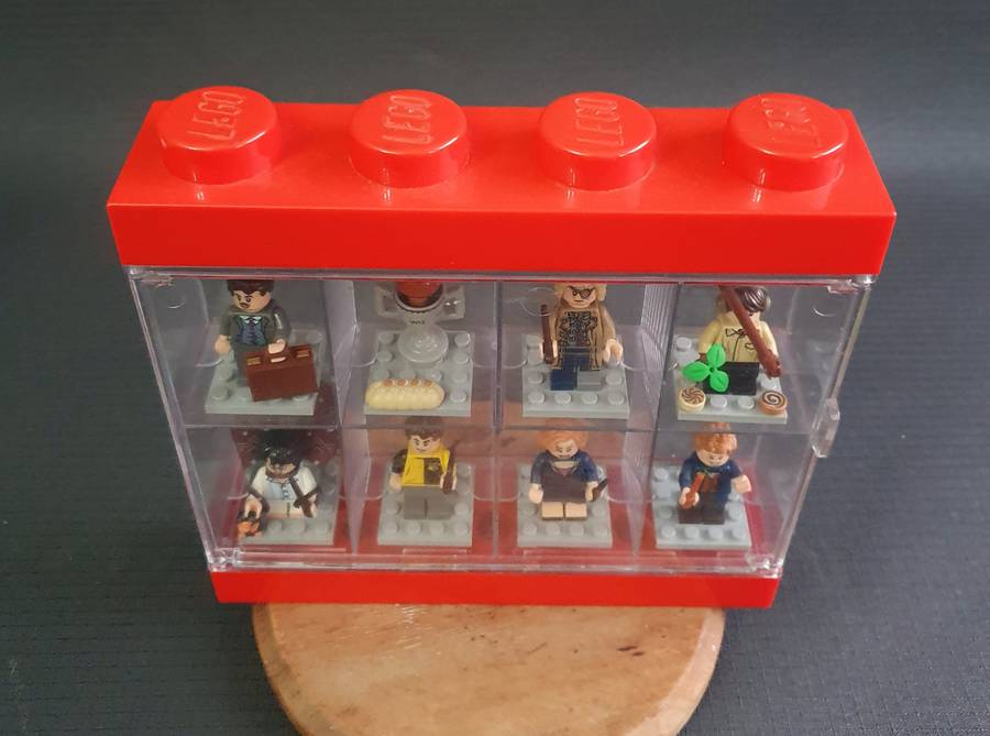 Harry Potter Lego Figurines in Lego Showcase
