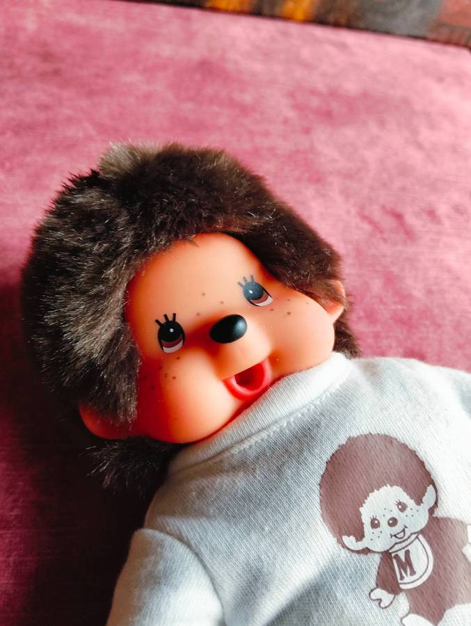 Vintage Japanese Monchhichi Stuffed Toy
