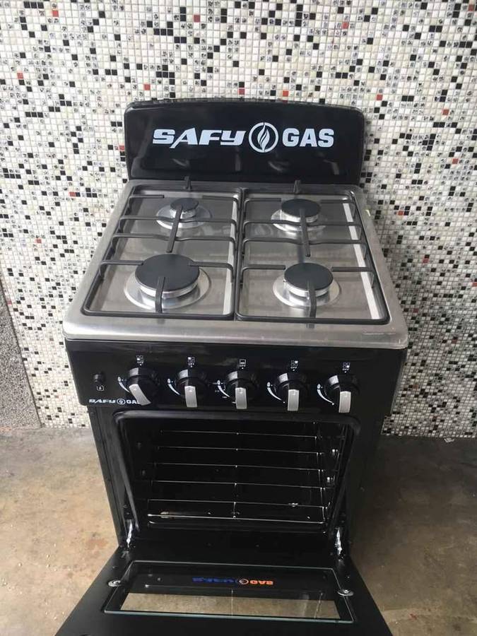 SAFY 4-Burner Gas Stove with Oven